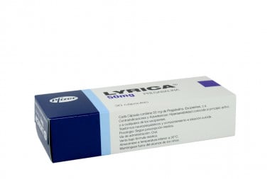 Lyrica 50 Mg Caja Con 30 Cápsulas
