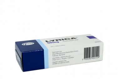 Lyrica 50 Mg Caja Con 30 Cápsulas