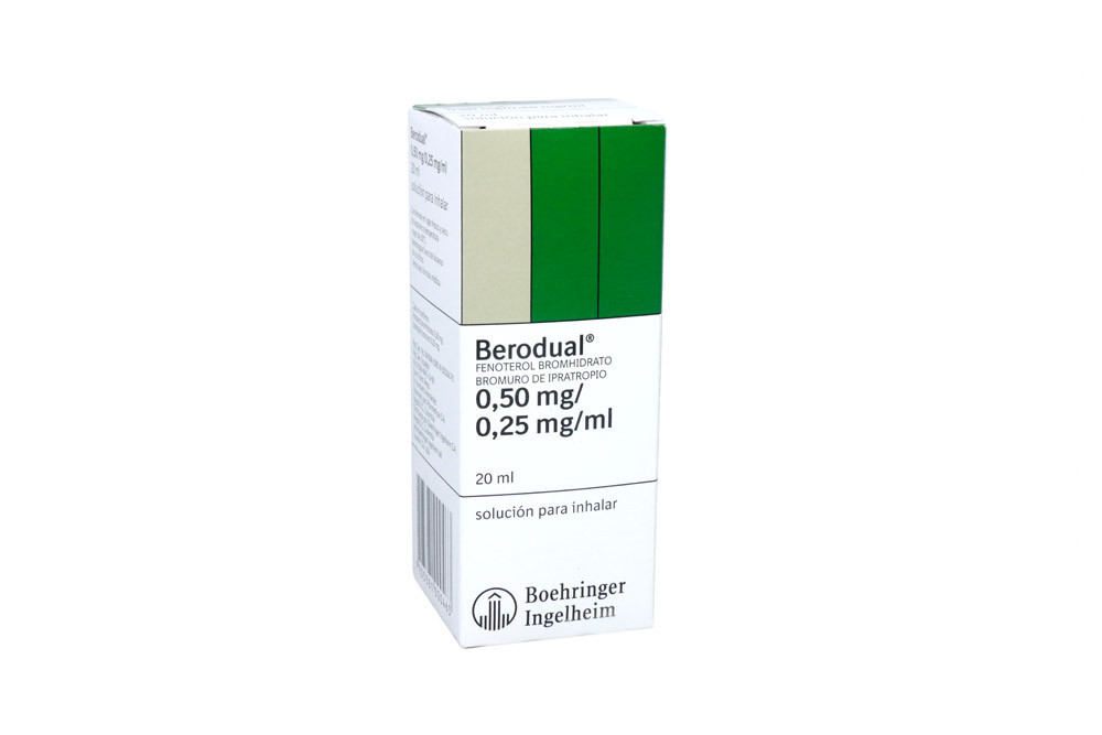 Berodual Solución Para Inhalar 0.50 / 0.25 mg Caja Con Frasco Con 20 mL