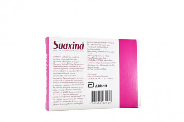 Suaxina 85 / 500 mg Caja Con 4 Tabletas Recubiertas