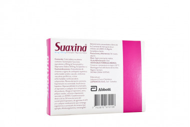 Suaxina 85 / 500 Mg Caja Con 4 Tabletas Recubiertas
