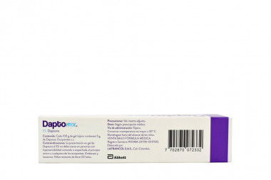 Daptomix 5 % Gel Tópico Caja Con Tubo Con 20 g