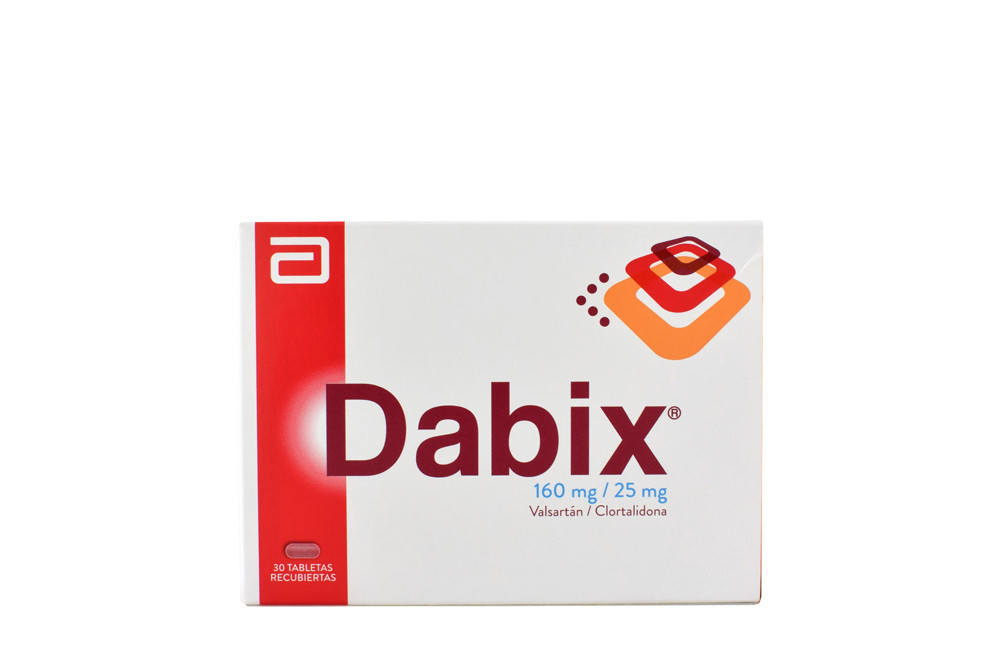 Dabix 160 / 25 mg Caja Con 30 Tabletas Recubiertas