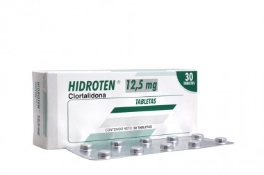 Hidroten 12.5 mg Caja Con 30 Tabletas