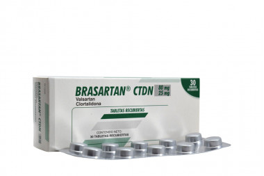 Brasartan CTDN 80 / 25 mg Caja Con 30 Tabletas Recubiertas