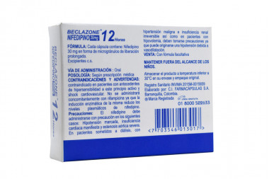 Beclazone 30 mg Caja Con 10 Cápsulas
