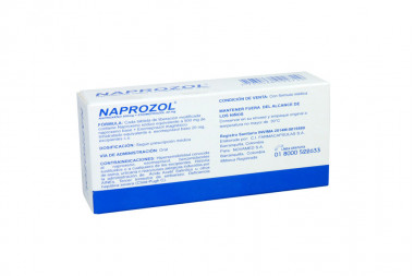 Naprozol 500 / 20 mg Caja Con 20 Tabletas Liberación Modificada