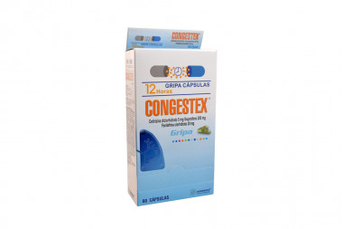 Congestex 5 / 200 / 20 mg Caja Con 60 Cápsulas