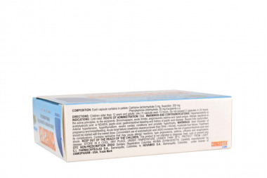 Congestex 5 /200/20 mg Caja Con 10 Cápsulas