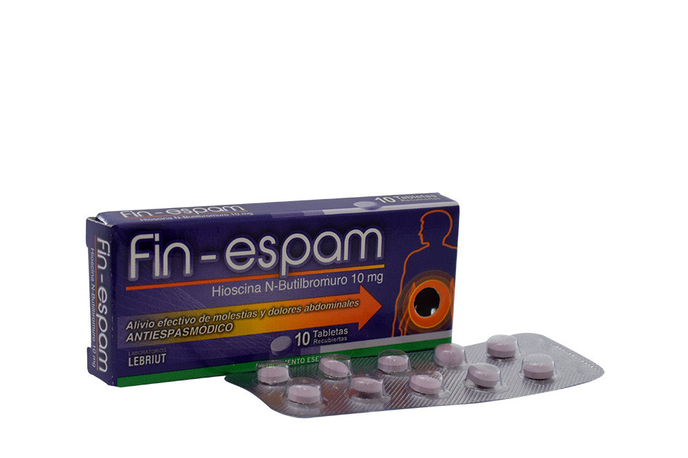 Fin-Espam 10 mg  Caja Con 10 Tabletas Recubiertas