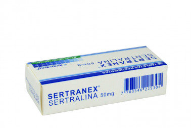 Sertranex 50 mg Caja Con 30 Tabletas Recubiertas