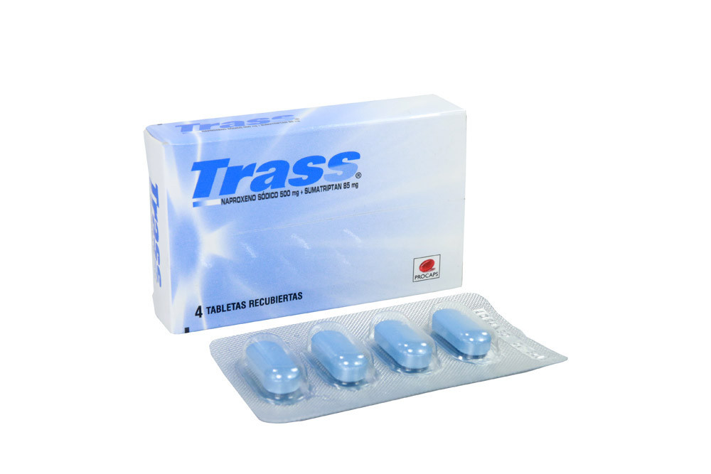 Trass 500 / 85 mg Caja Con 4 Tabletas