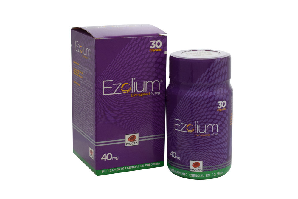 Ezolium 40 mg Caja Con Frasco Con 30 Cápsulas