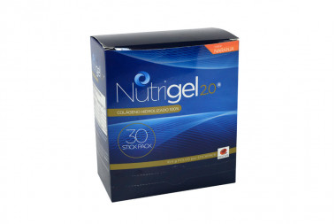Nutrigel 2.0 Colageno Hidrolizado Caja Con 30 Sobres - Sabor Naranja