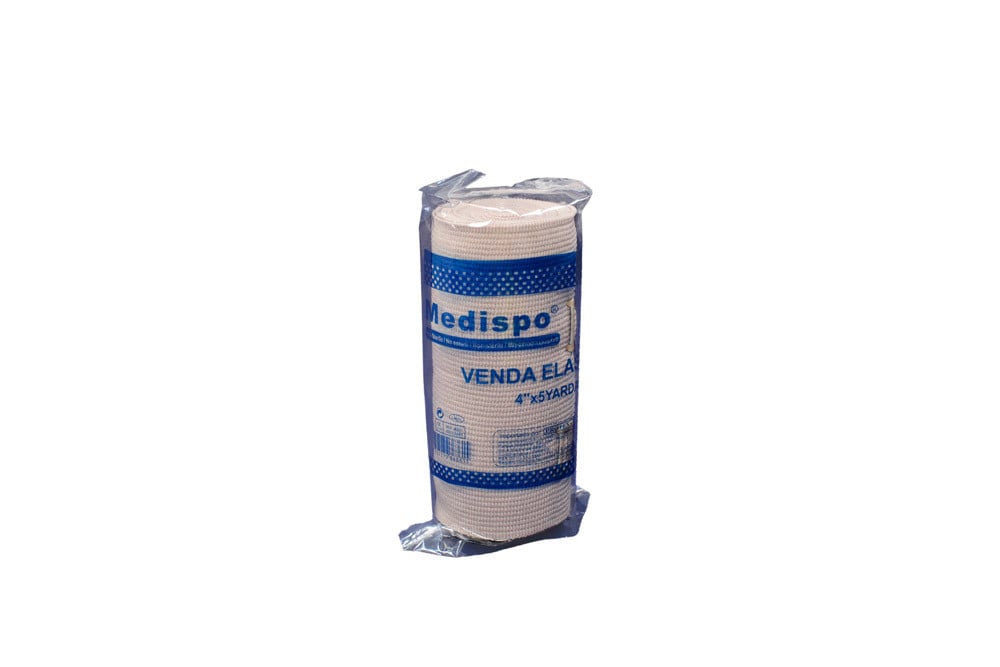VENDA ELASTICA MEDISPO 4 PUL X 5 YDS Venda Elástica Medispo Bolsa X 1 Unidad 4” 5 Yardas