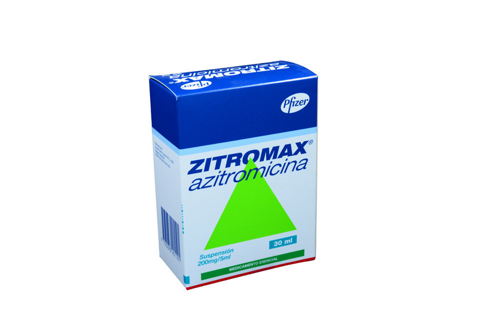Zitromax Suspensión  200 mg / 5 mL Caja Con Frasco 30 mL 