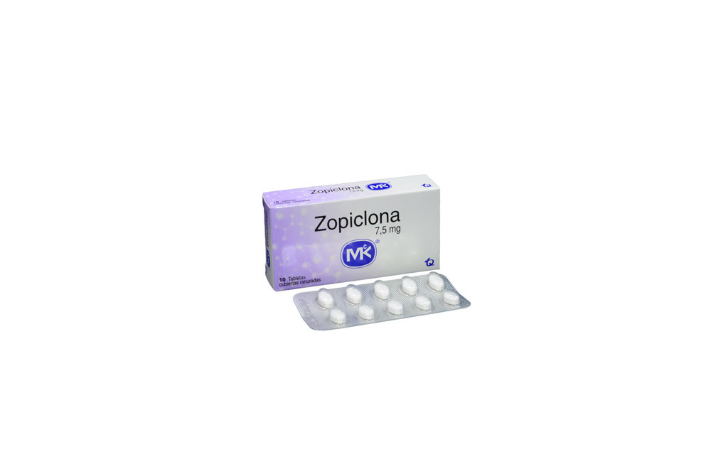 Zopiclona 7,5 mg Caja X 10 Tabletas Cubiertas Ranuradas - Tecnoquímicas S.A.
