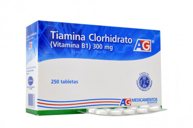 Tiamina Clorhidrato 300 mg Caja Con 250 Tabletas