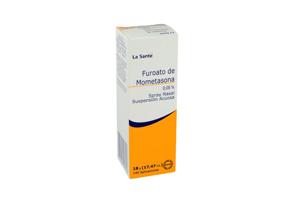 Furoato De Mometasona 0,05% Caja Con Spray Nasal Con 140 Aplicaciones