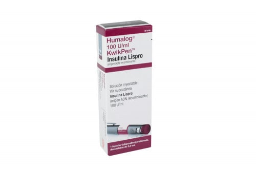 Humalog Solución Inyectable Caja Con Inyector Prellenado De 3 mL