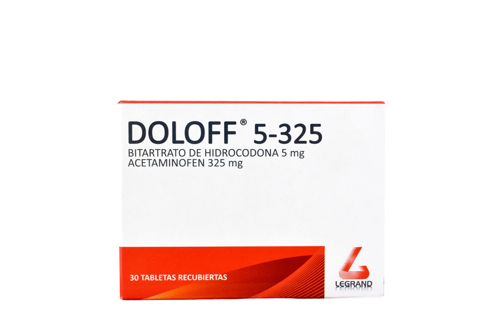 Dolof 5 / 325 mg Caja Con 30 Tabletas Recubiertas