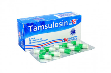 Tamsulosin 0.4 mg Caja Con 30 Cápsulas De Liberación Prolongada