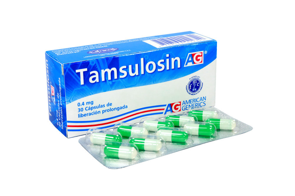 Tamsulosin 0.4 mg Caja Con 30 Cápsulas De Liberación Prolongada Tamsulosin 0.4 Mg Caja Con 30 Cápsulas De Liberación Prolongada