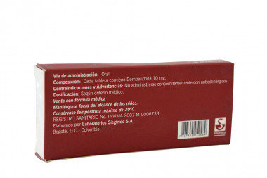 Moperid 10 mg Caja Con 20 Tabletas
