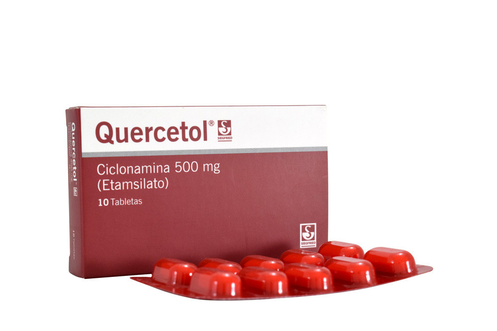 Quercetol 500 mg Caja Con 10 Tabletas