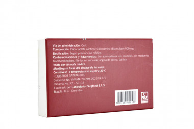 Quercetol 500 mg Caja Con 10 Tabletas