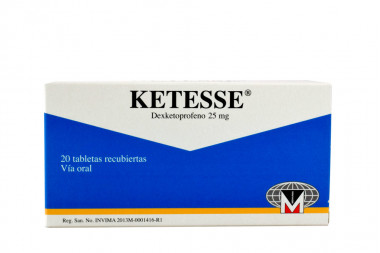 Ketesse 25 mg Caja Con 20 Tabletas Recubiertas