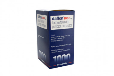 Daflon 1000 mg Suspensión Oral Caja Con 30 Sachets 
