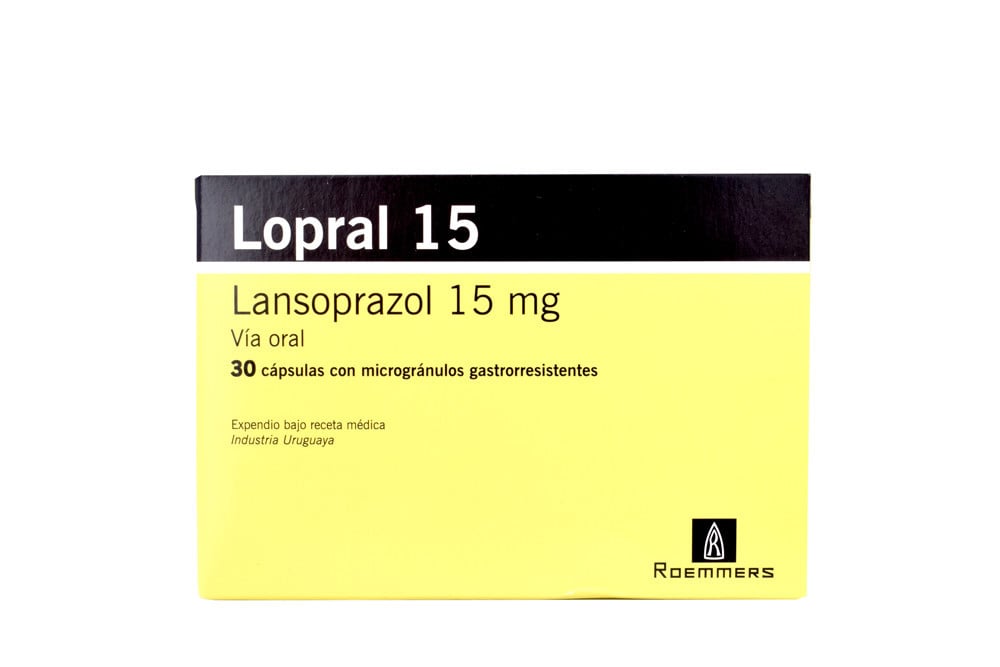 Lopral 15 Mg Caja Con 30 Cápsulas Con Micro Gránulos Gastrorresistentes