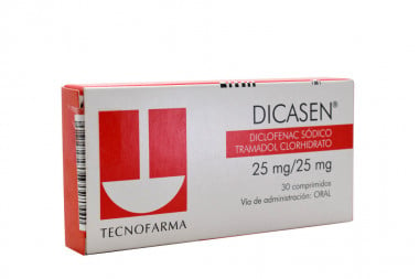 Dicasen 25 / 25 mg Caja Con 30 Comprimidos 