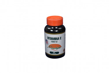 Vitamina E 1000 IU Frasco Con 60 Cápsulas Blandas 