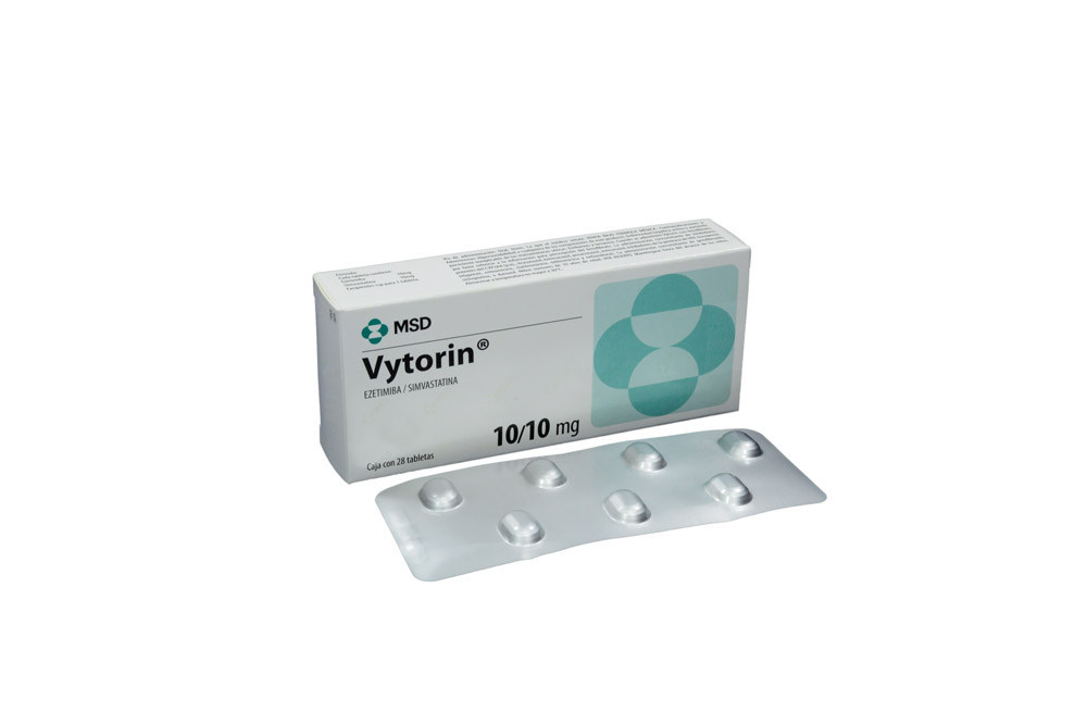 Vytorin 10 mg Caja Con 28 Tabletas