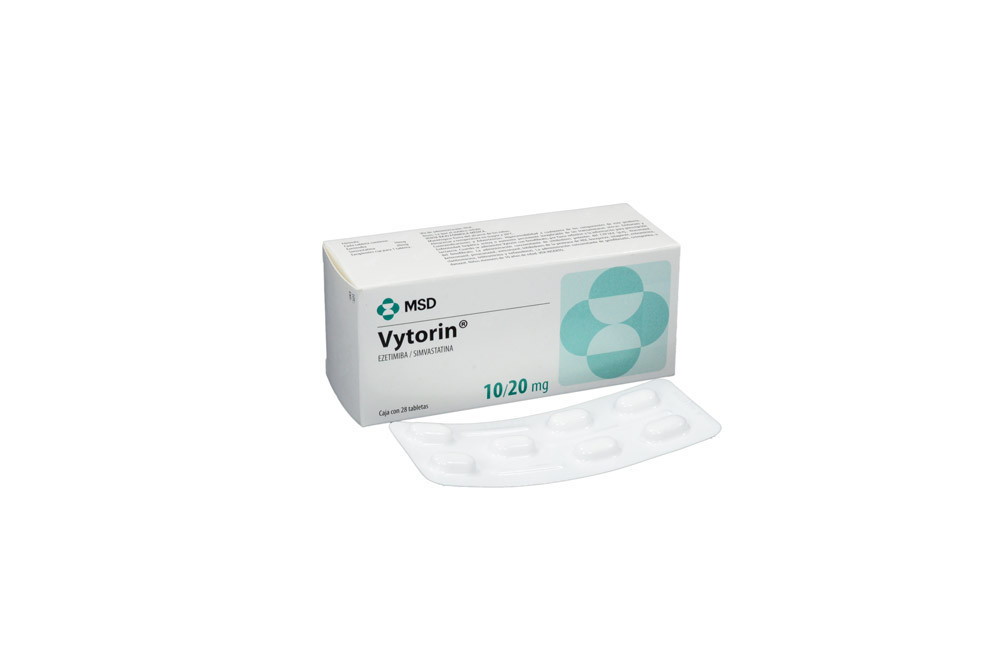Vytorin 10 / 20 mg Caja Con 28 Tabletas 