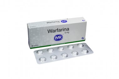 Warfarina 5 mg Caja Con 30 Tabletas