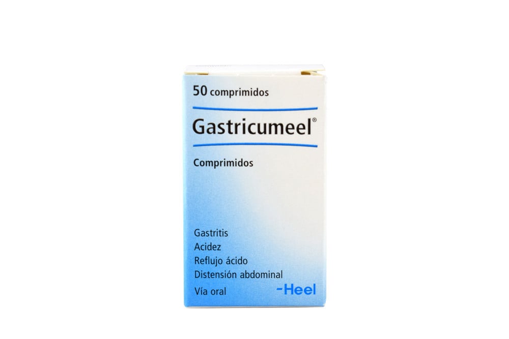 GASTRICUMEEL TAB ORAL CAJ 50 UN HEEL COLOMBIA LTDA Gastricumeel Caja Con 50 Comprimidos