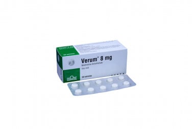 Verum 8 mg Caja Con 50 Tabletas