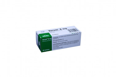 Verum 8 mg Caja Con 50 Tabletas