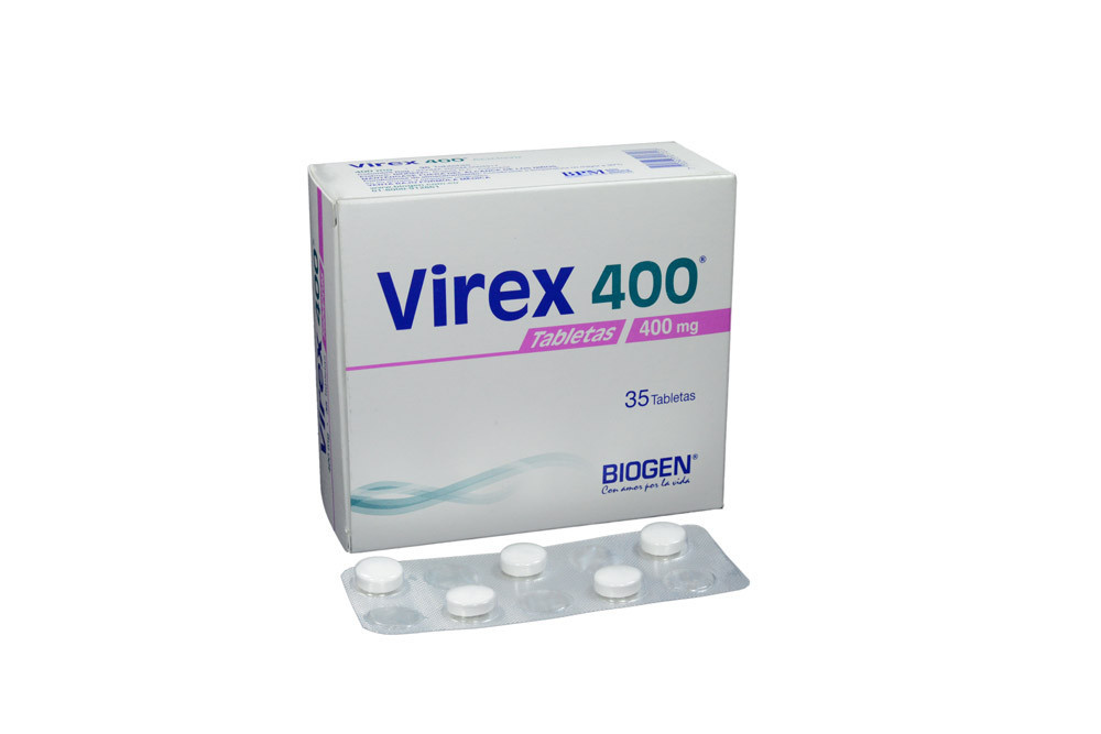 Virex 400 mg Caja Con 35 Tabletas