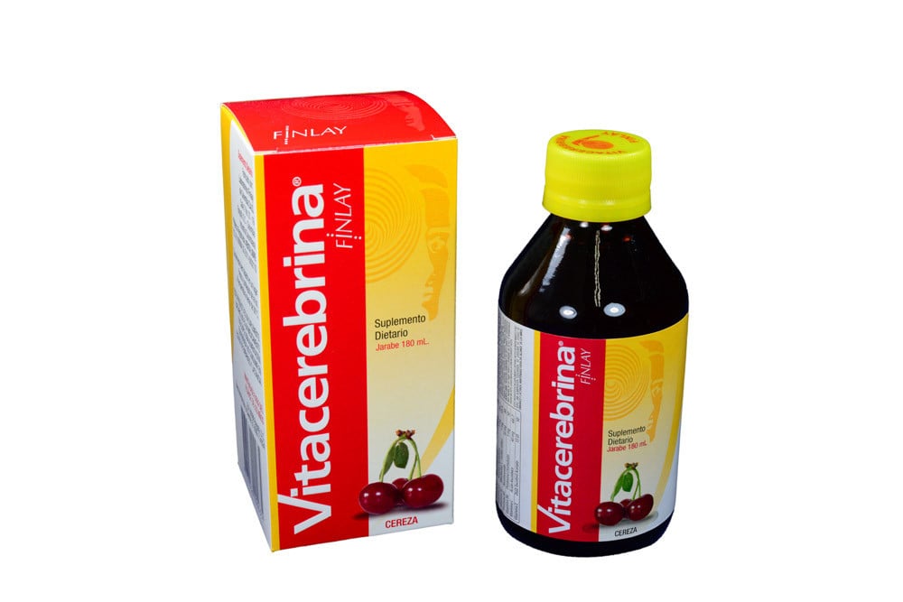 Vitacerebrina Jarabe Caja Con Frasco Con 180 mL - Sabor A Cereza