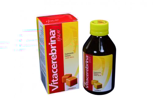 Vitacerebrina Jarabe Caja Con Frasco Con 180 mL - Sabor A Caramelo