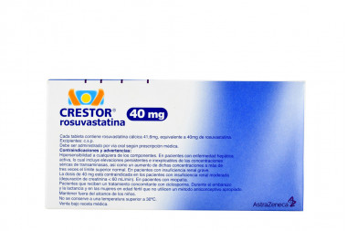 Crestor 40 mg Caja Con 30 Tabletas Recubiertas