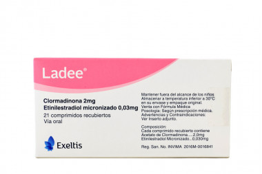 Ladee 2/0,03 mg Caja Con 21 Comprimidos Recubiertos 