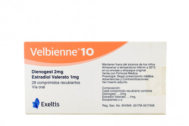 Velbienne 2/1 mg Caja Con 28 Comprimidos Recubiertos