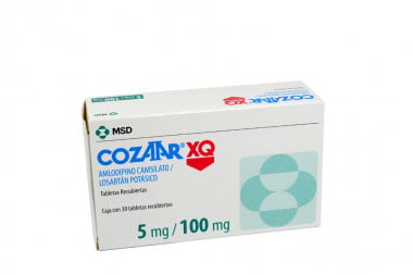 Cozaar XQ 5 / 100 mg Caja Con 30 Tabletas Recubiertas