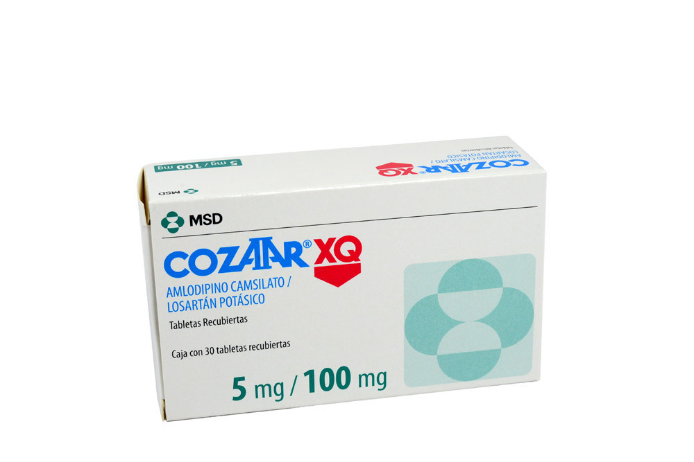 Cozaar XQ 5 / 100 mg Caja Con 30 Tabletas Recubiertas