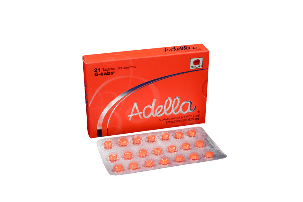 Adella 2 / 0.03 mg Caja Con 21 Tabletas Recubiertas